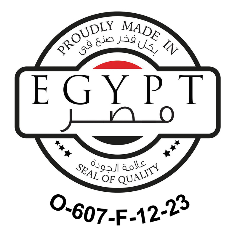 Proudly Made in Egypt
Seal Of Quality
O-607-F-12-23